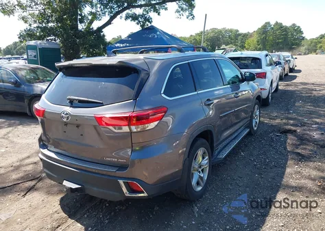 2017 Toyota Highlander Limited z USA, uszkodzony, nr VIN 5TDDZRFH5HS363766